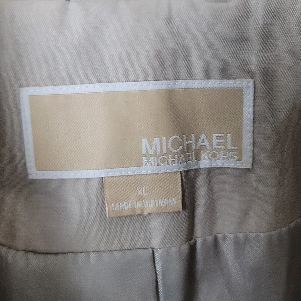 MICHAEL Michael Kors Double Breasted Trench Coat Classic Designer Outerwear
